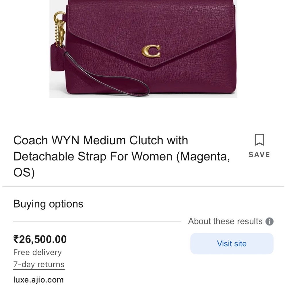 Coach beautiful & trendy clutch got from US - Picture 4 of 17